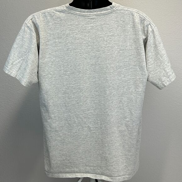 Vintage 90s Bud Light Beer T Shirt Spellout Anheuser Busch Gray Mens XL X-Large - Picture 3 of 9